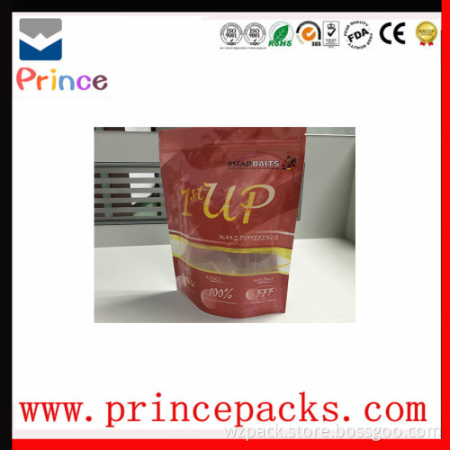 Customzied High quality plastic fishing bait bag with zipper